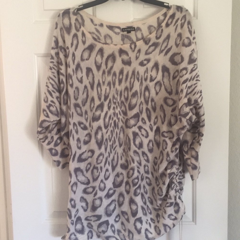 Express brand long leopard sweater